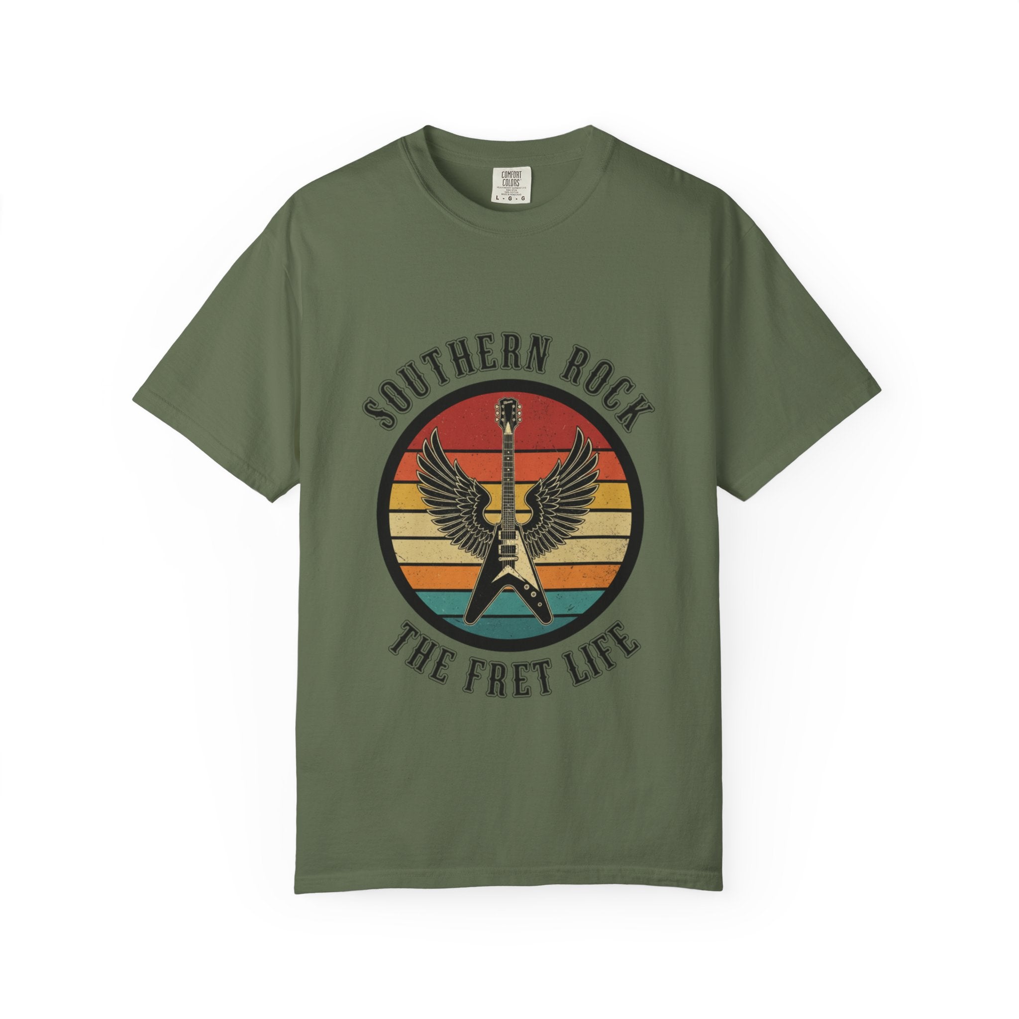 Southern Rock Winged V: Freebird Fret Life Tee