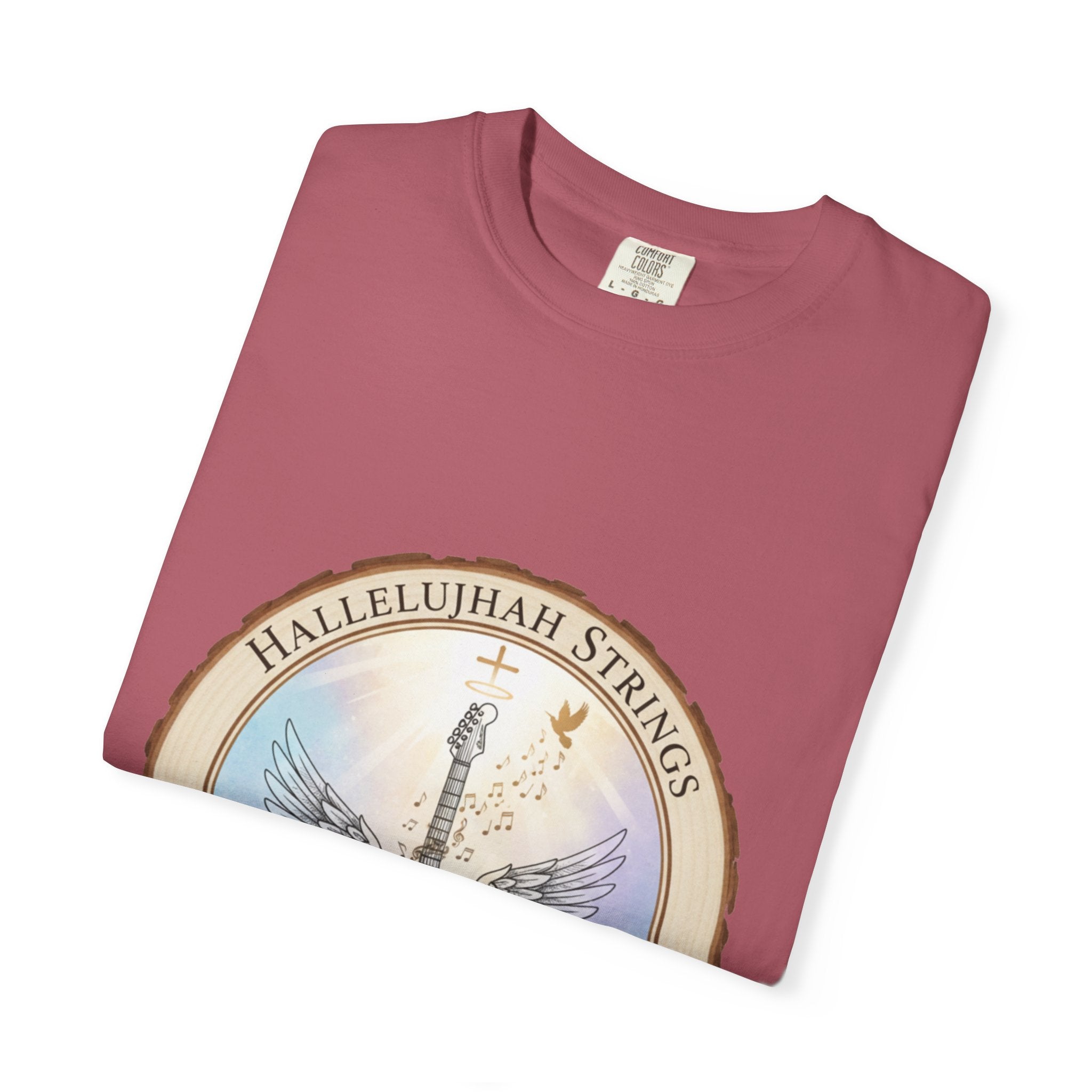 Hallelujah Strings T-Shirt | Christian Worship Guitar Praise Tee