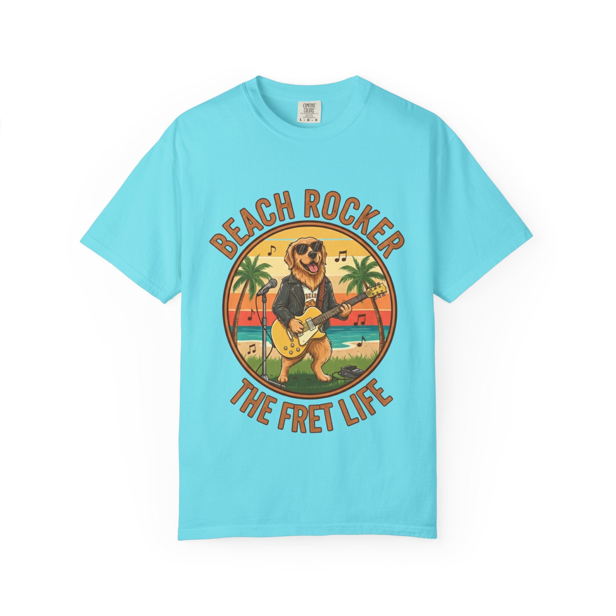 Beach Rocker: Golden's Sunset Shred Fret Life Tee