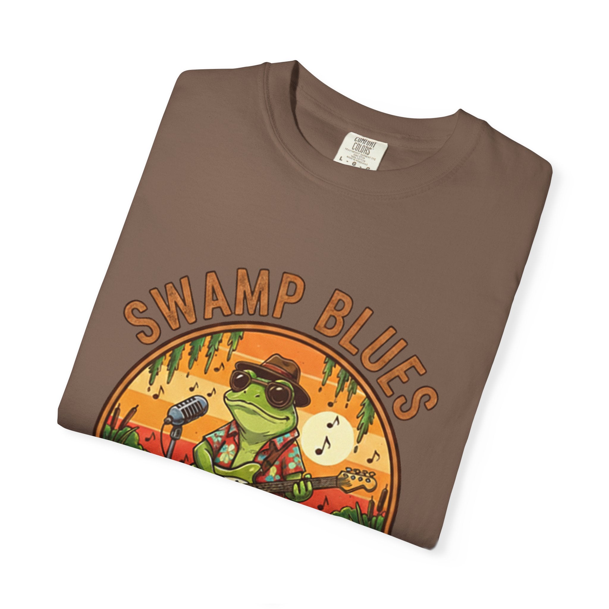 Swamp Blues: Ribbitin' Riffs Fret Life Tee