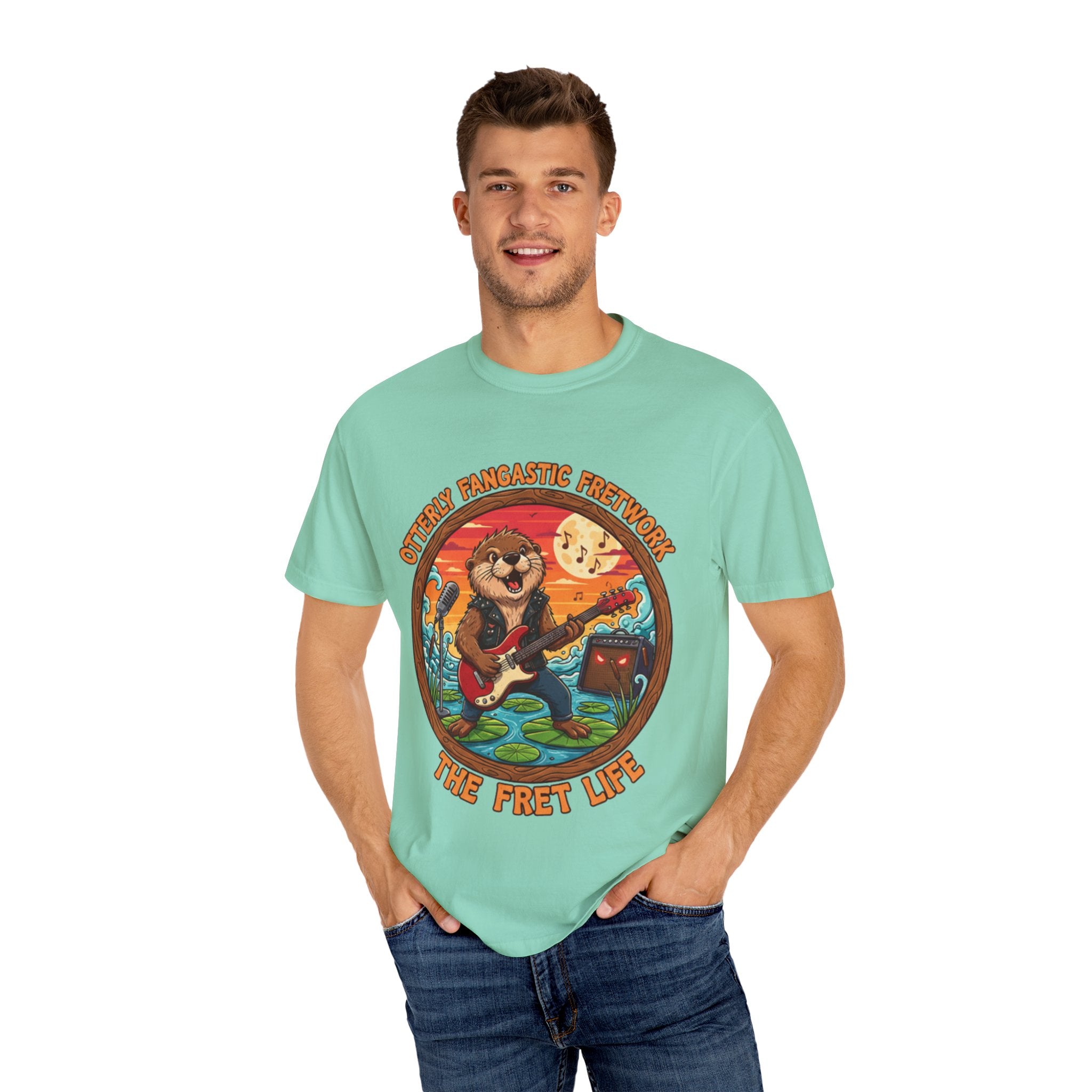 Otterly Fangastic Fretwork: The Fret Life Rocker Tee