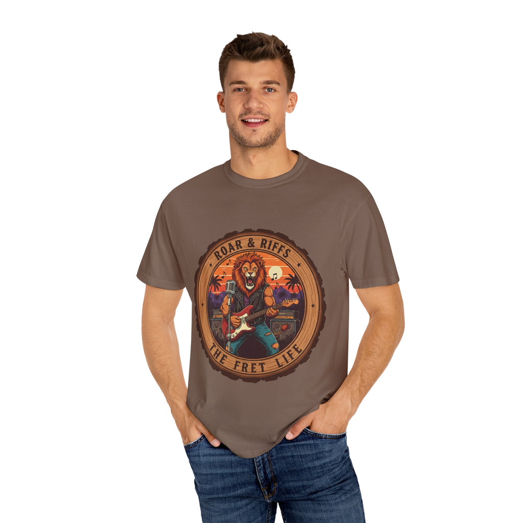 Roar & Riffs: The Lion Rock Star Fret Life Tee