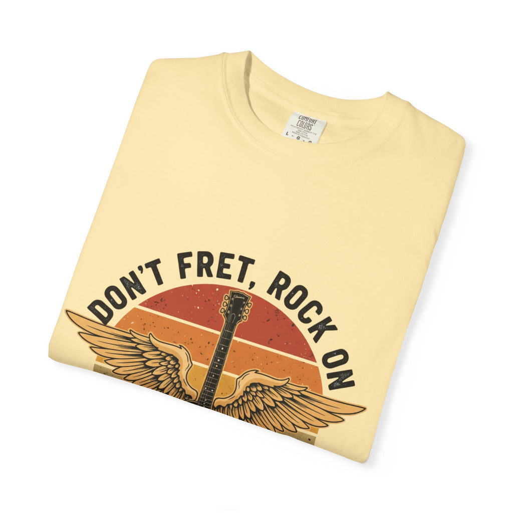 Don't Fret, Rock On: Winged Les Paul Guitar Tee
