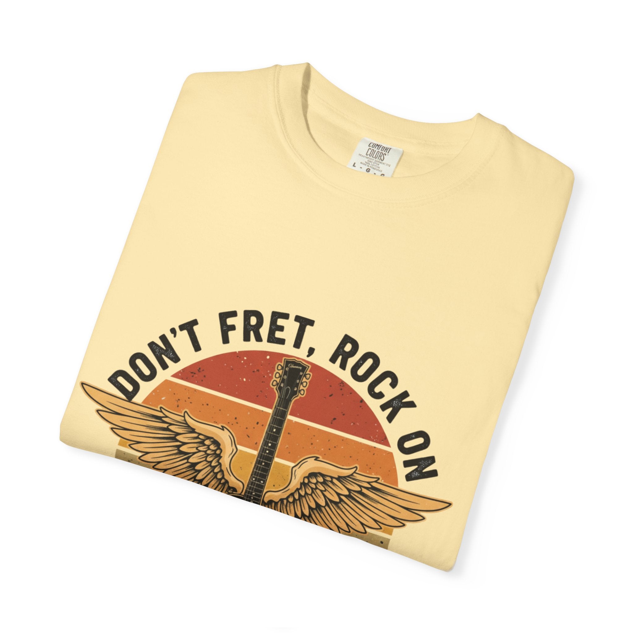 Don't Fret, Rock On: Winged Les Paul Guitar Tee
