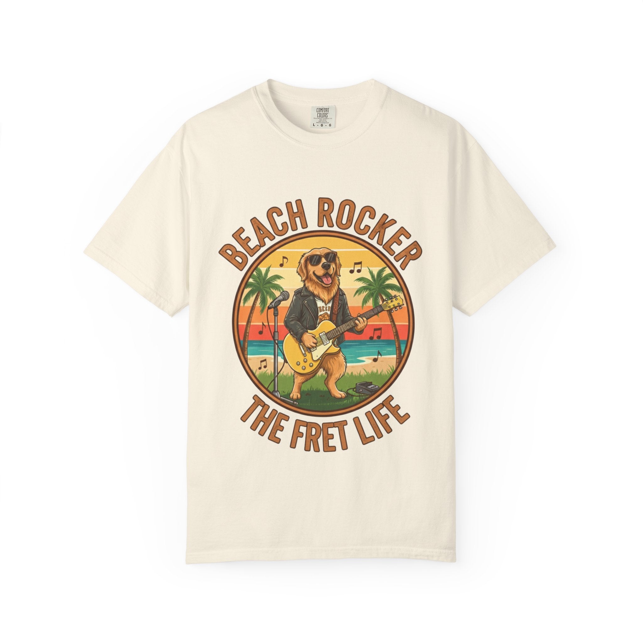 Beach Rocker: Golden's Sunset Shred Fret Life Tee