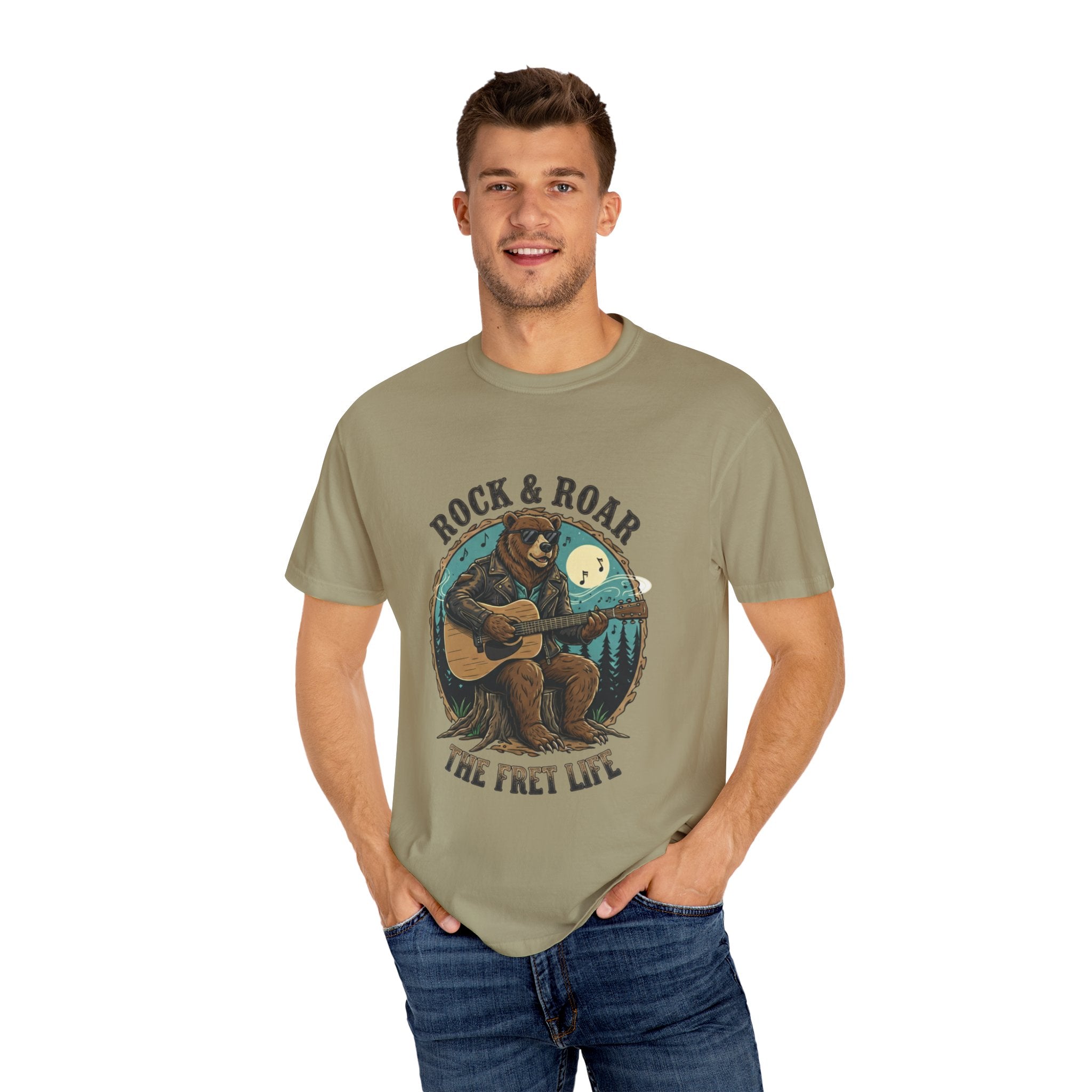 Rock & Roar: Campfire Blues Bear Fret Life Tee