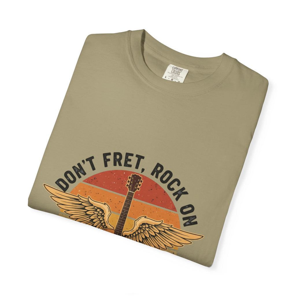 Don't Fret, Rock On Winged Guitar T-Shirt