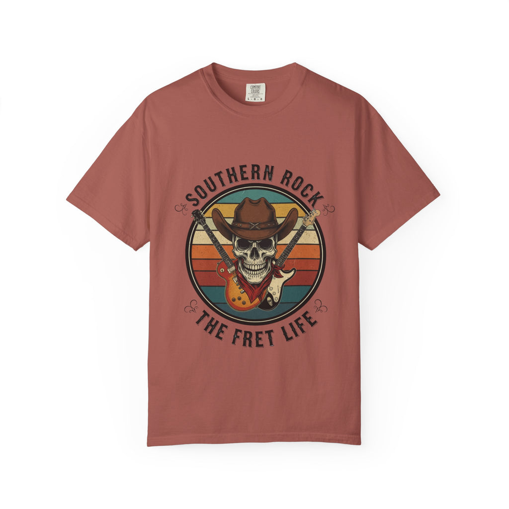 Southern Rock Skull: The Fret Life Outlaw Tee