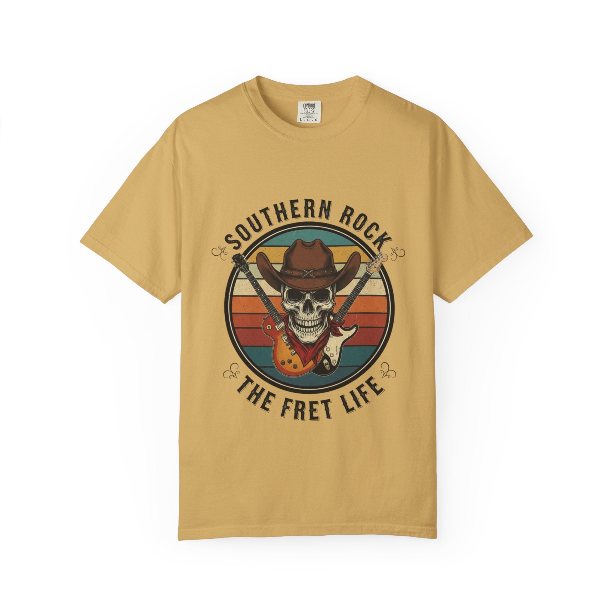 Southern Rock Skull: The Fret Life Outlaw Tee