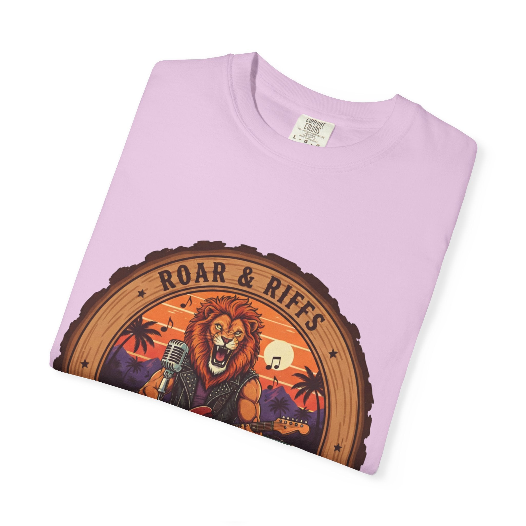 Roar & Riffs: The Lion Rock Star Fret Life Tee