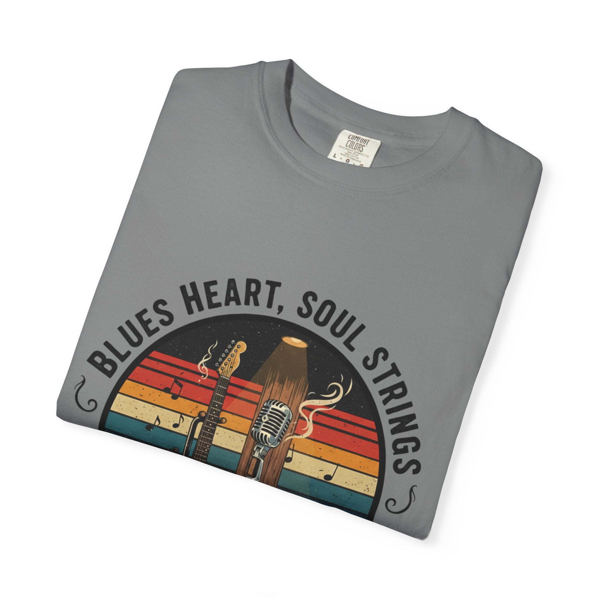 Blues Heart, Soul Strings: The Fret Life Classic Tee