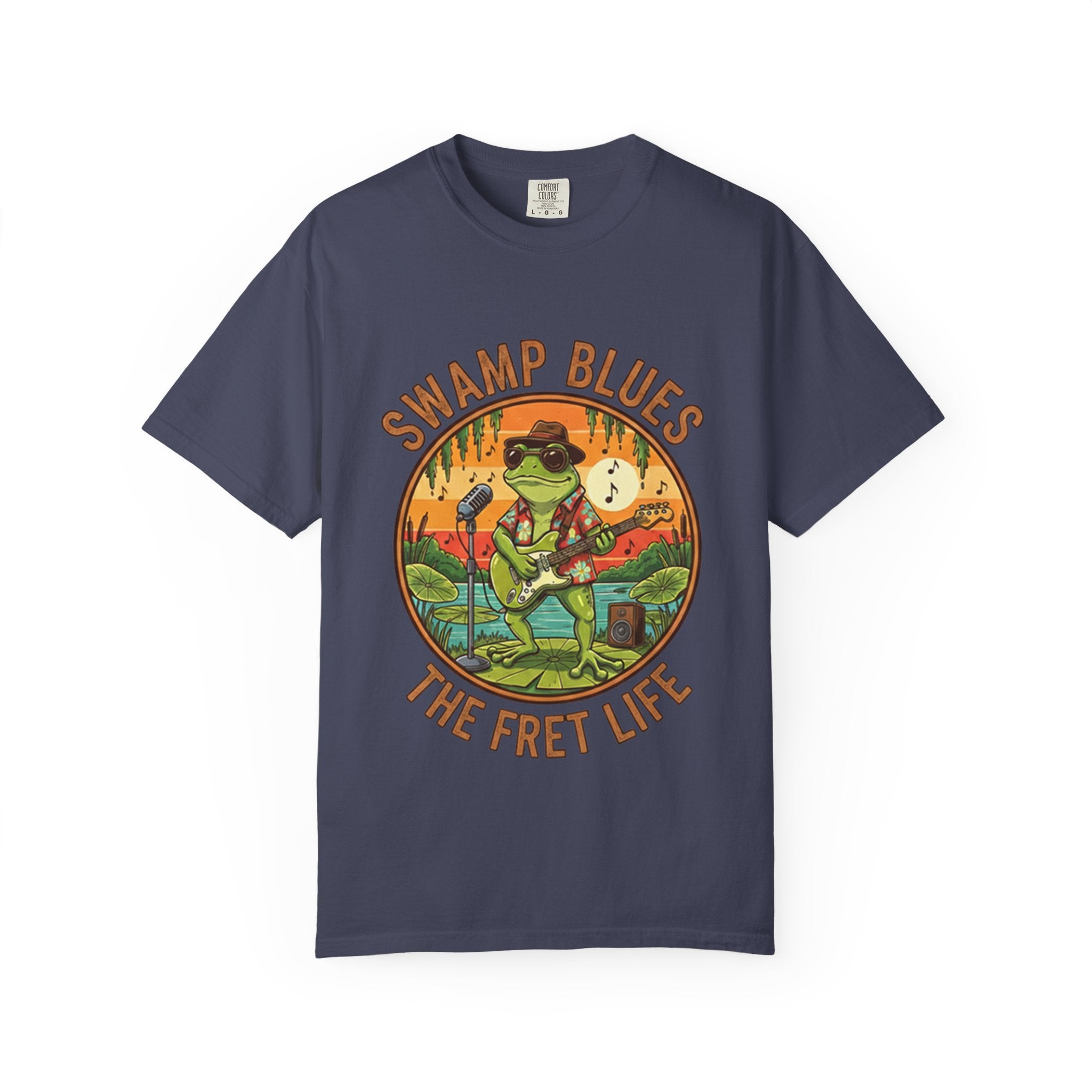 Swamp Blues: Ribbitin' Riffs Fret Life Tee