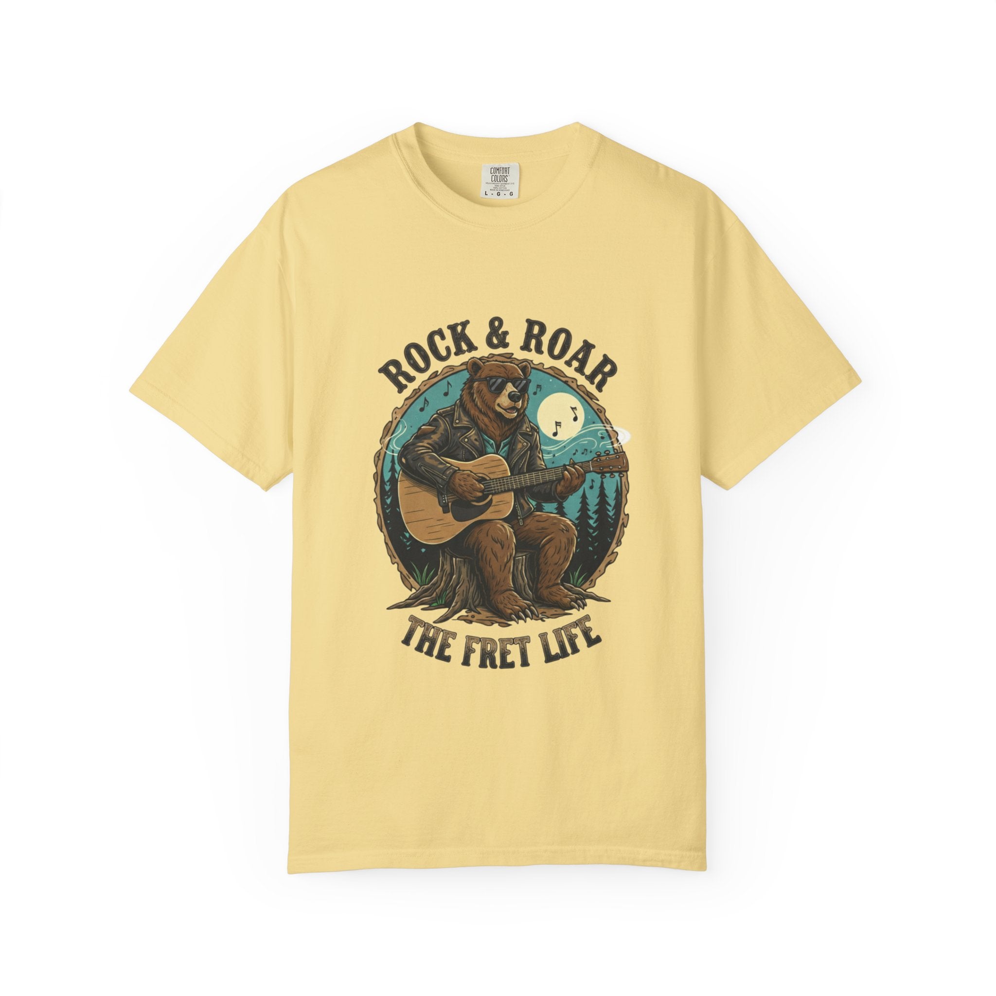 Rock & Roar: Campfire Blues Bear Fret Life Tee