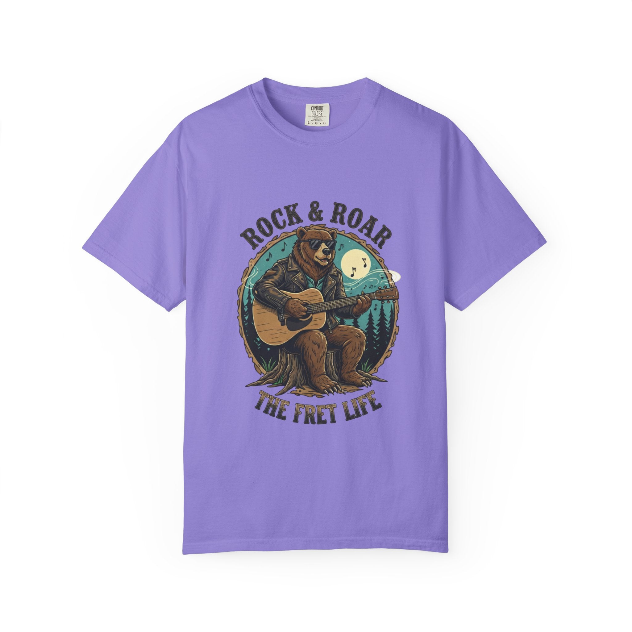 Rock & Roar: Campfire Blues Bear Fret Life Tee
