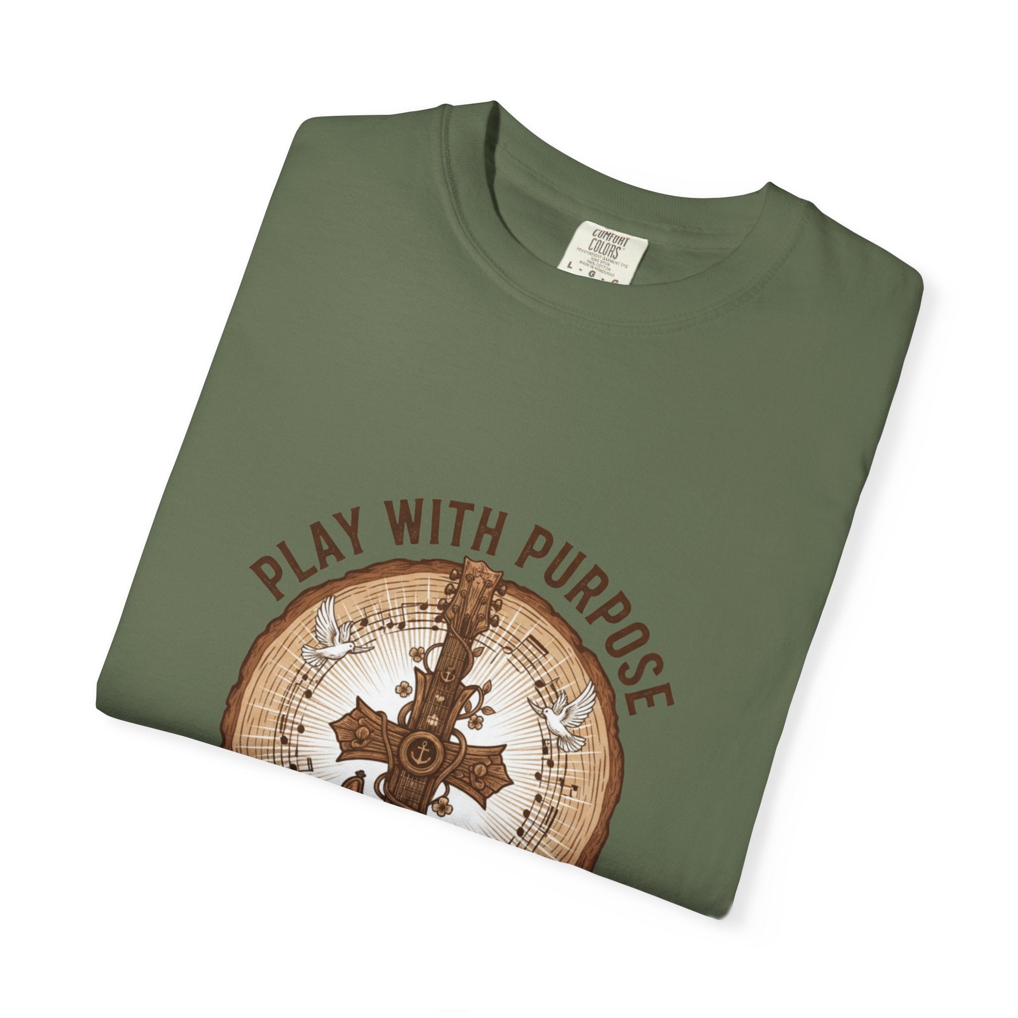 Play With Purpose Christian T-Shirt | Music Ministry Guitar Tee