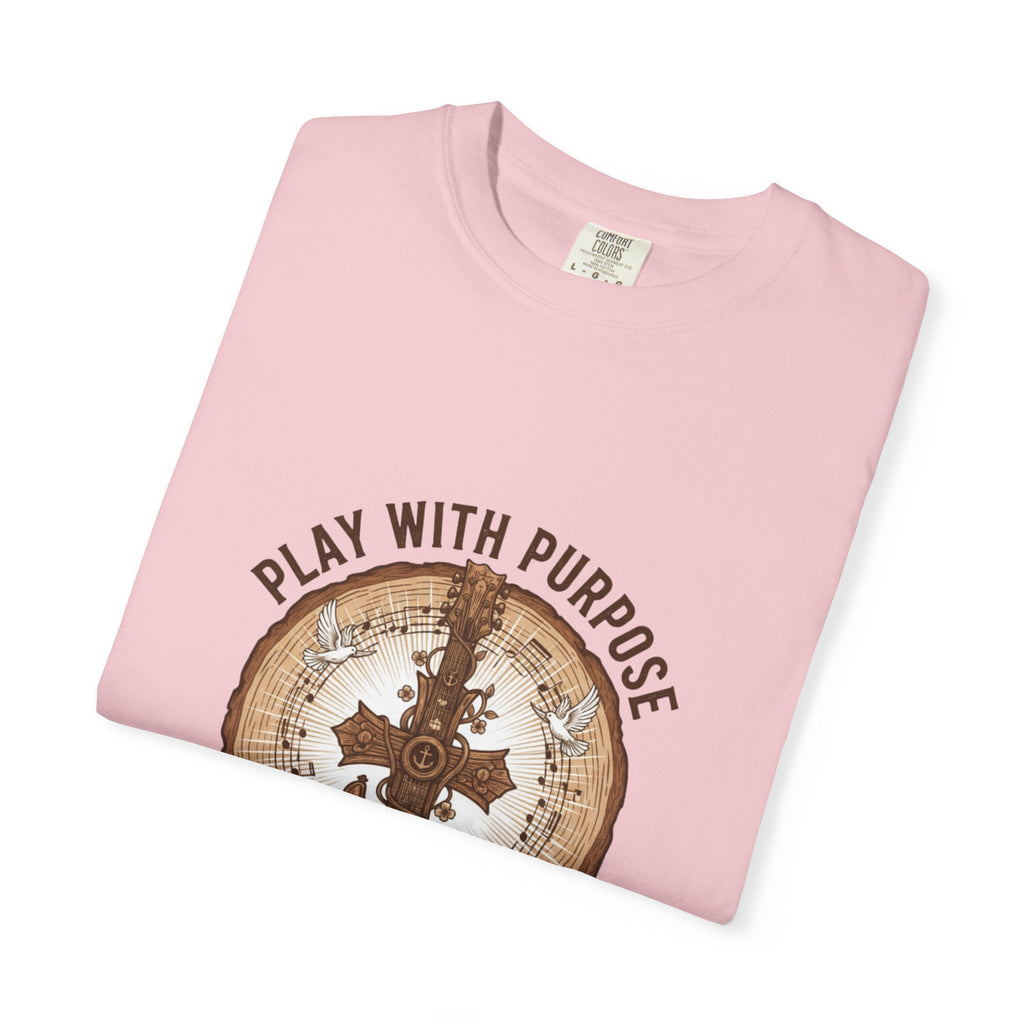 Play With Purpose Christian T-Shirt | Music Ministry Guitar Tee