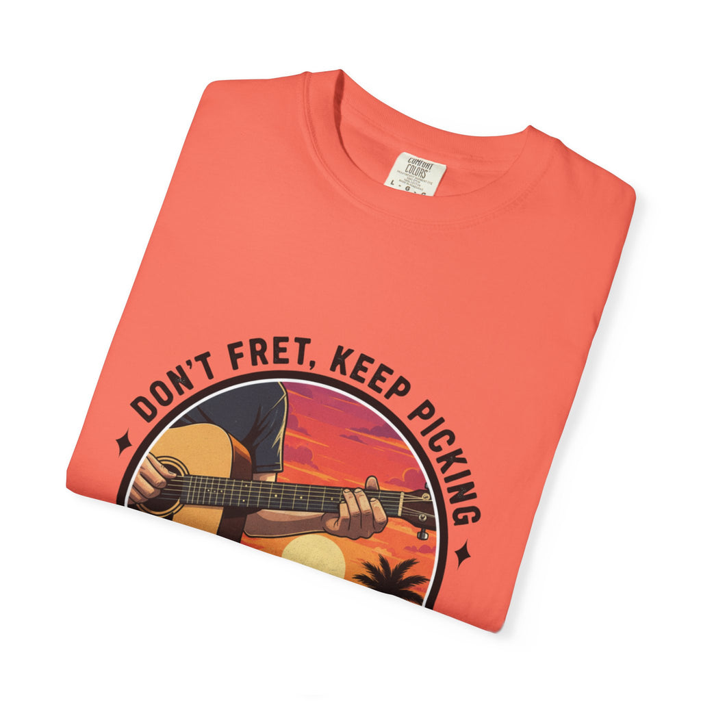 Don't Fret, Keep Picking: Island Sunset Guitar Tee