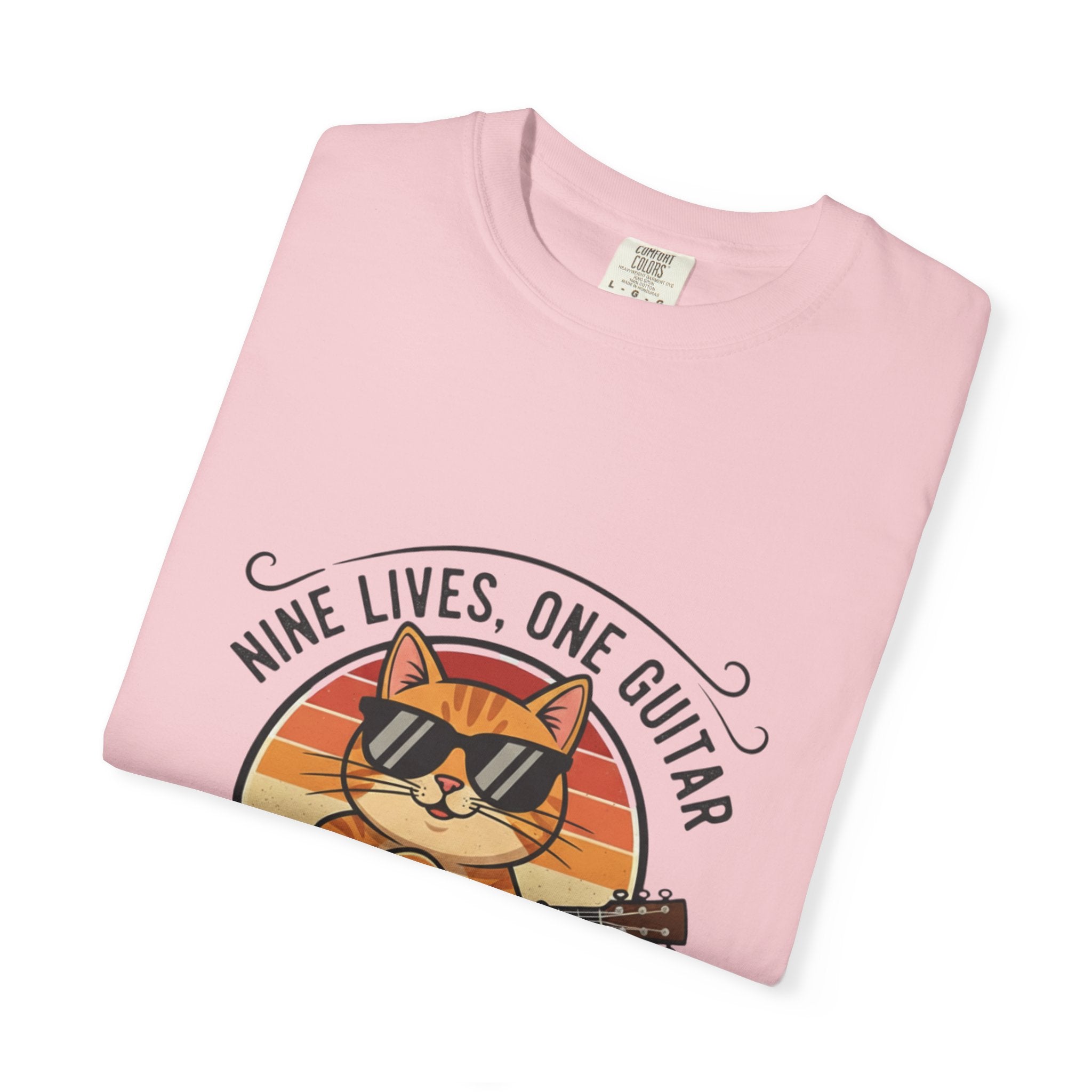 Nine Lives, One Guitar: The Cool Cat Fret Life Tee