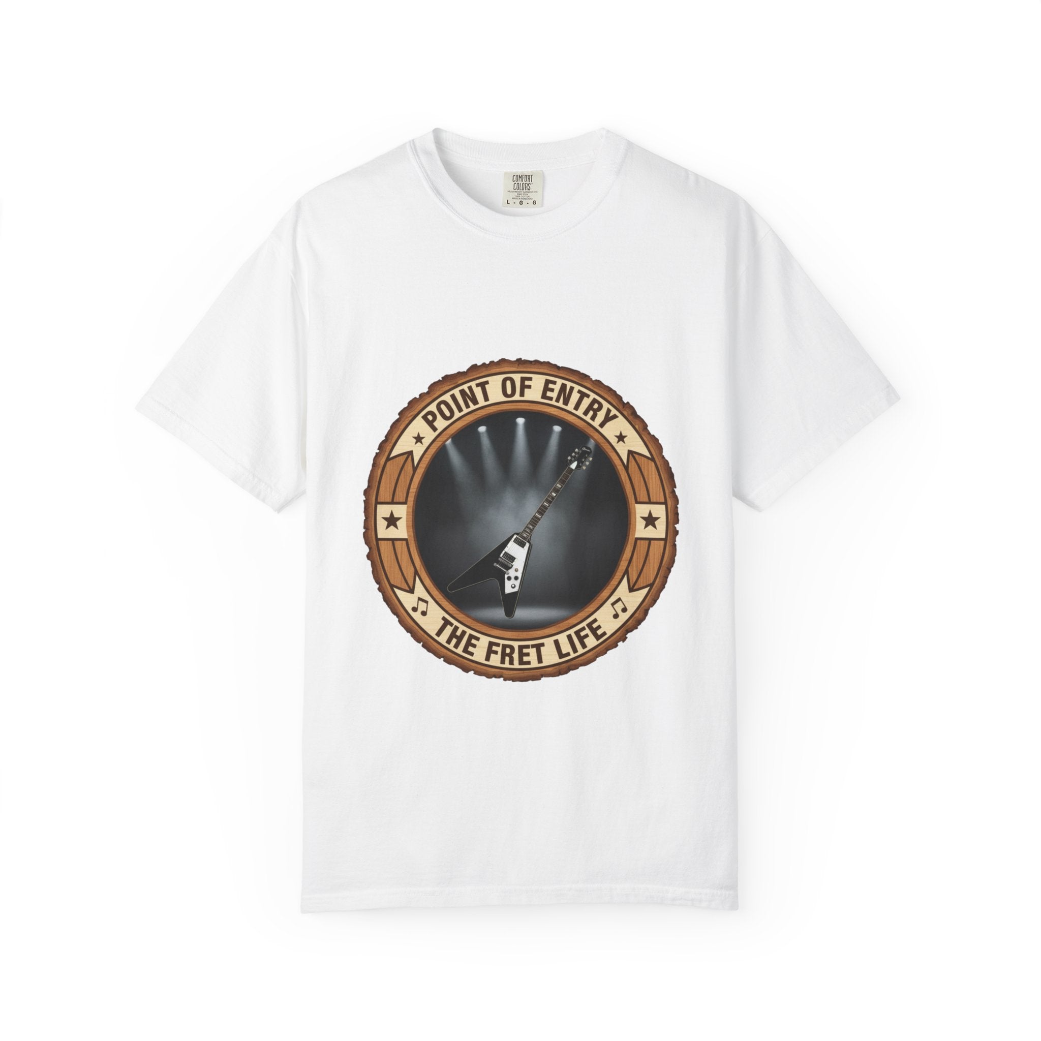 Point of Entry Tee | Gibson Flying V Hard Rock Metal Guitar Shirt