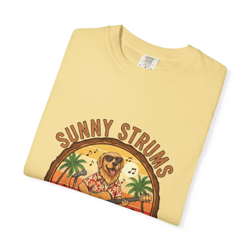 Sunny Strums: Golden Retriever Acoustic Serenade Tee