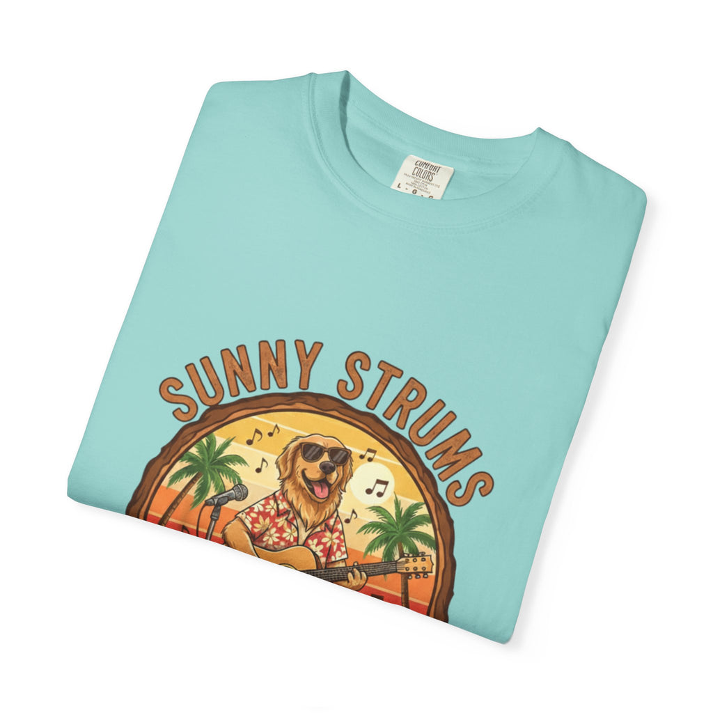 Sunny Strums: Golden Retriever Acoustic Serenade Tee