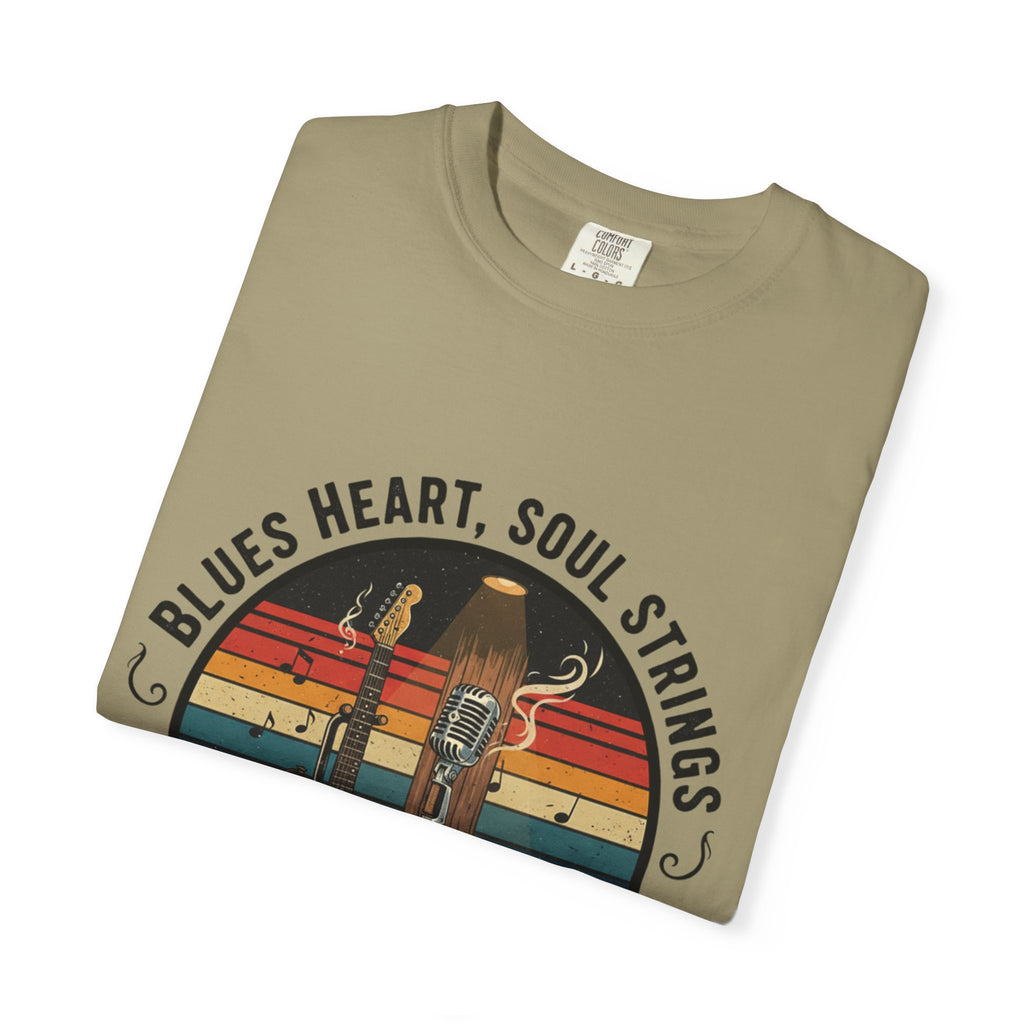 Blues Heart, Soul Strings: The Fret Life Classic Tee
