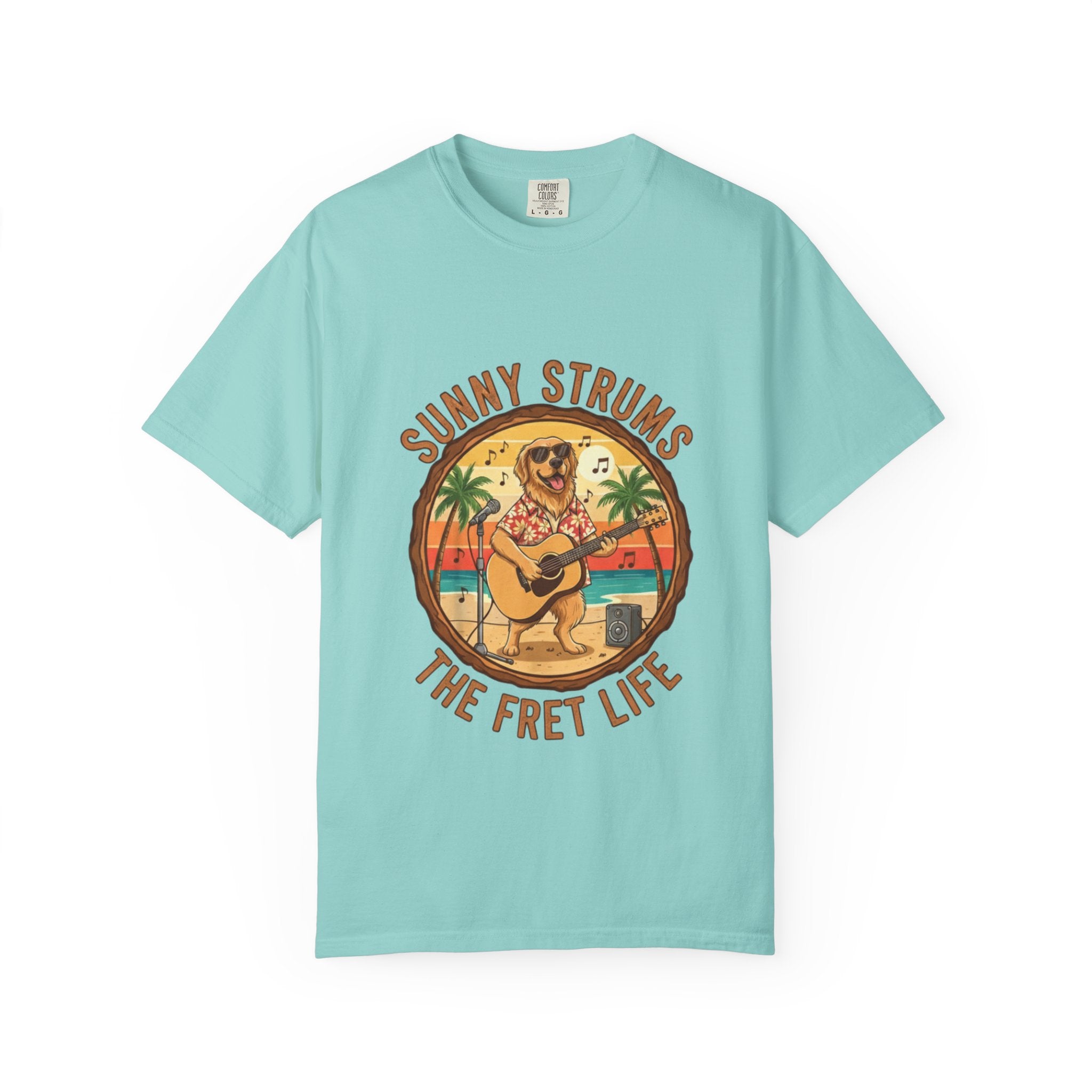 Sunny Strums: Golden Retriever Acoustic Serenade Tee