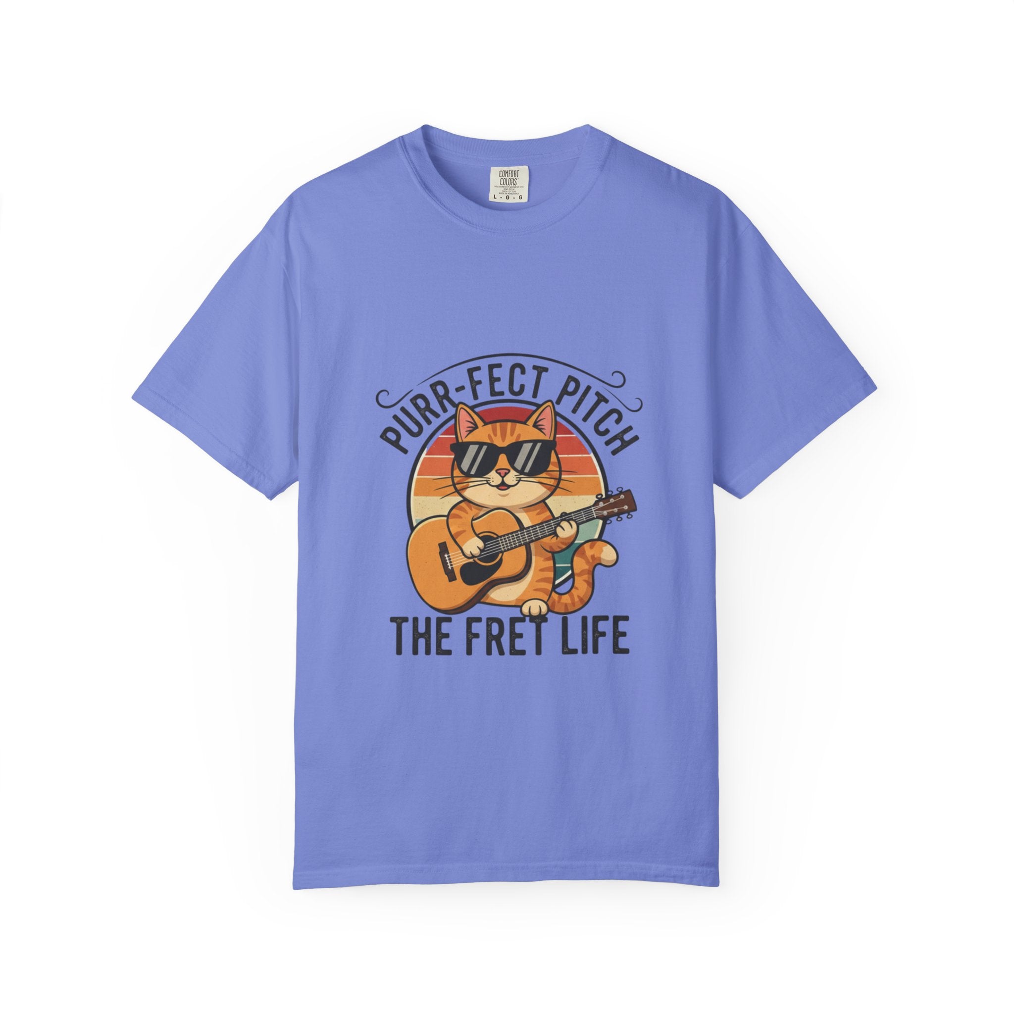 Purr-Fect Pitch: The Cool Cat Fret Life Tee
