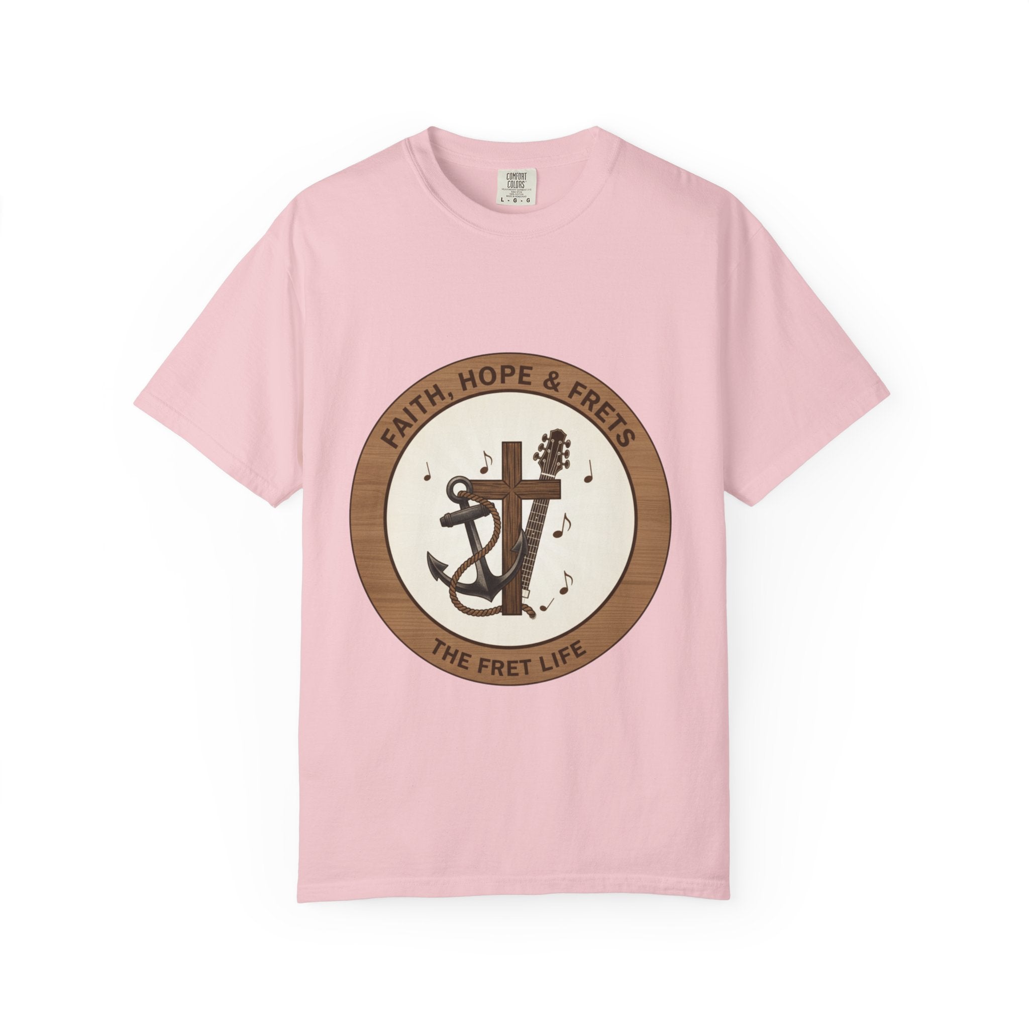 Faith Hope & Frets T-Shirt | Christian Guitar Worship Music Tee