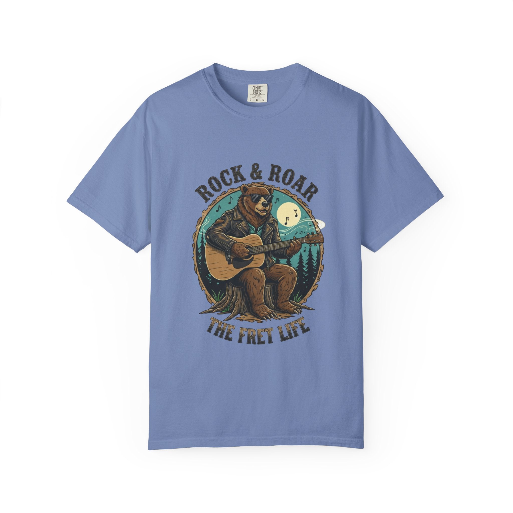 Rock & Roar: Campfire Blues Bear Fret Life Tee