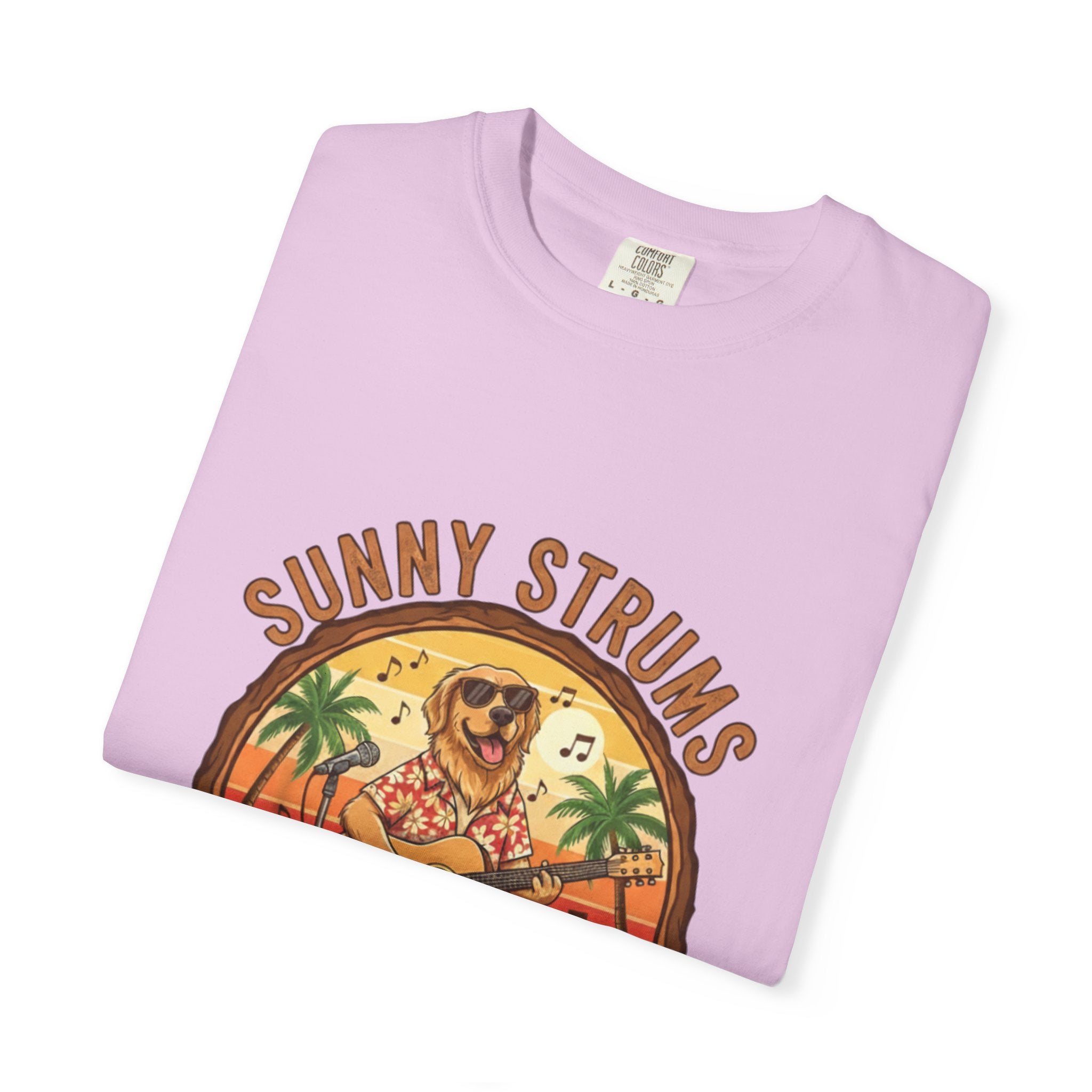 Sunny Strums: Golden Retriever Acoustic Serenade Tee