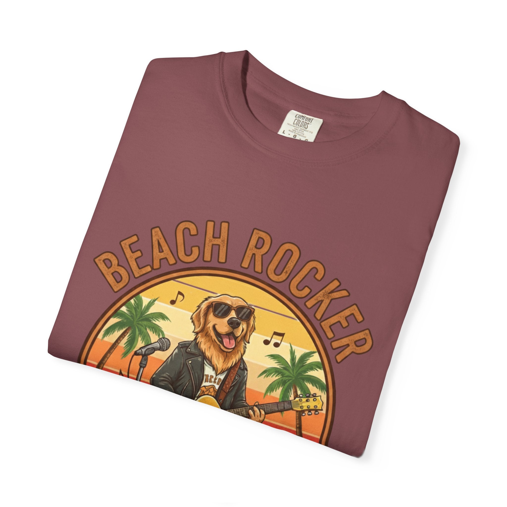 Beach Rocker: Golden's Sunset Shred Fret Life Tee