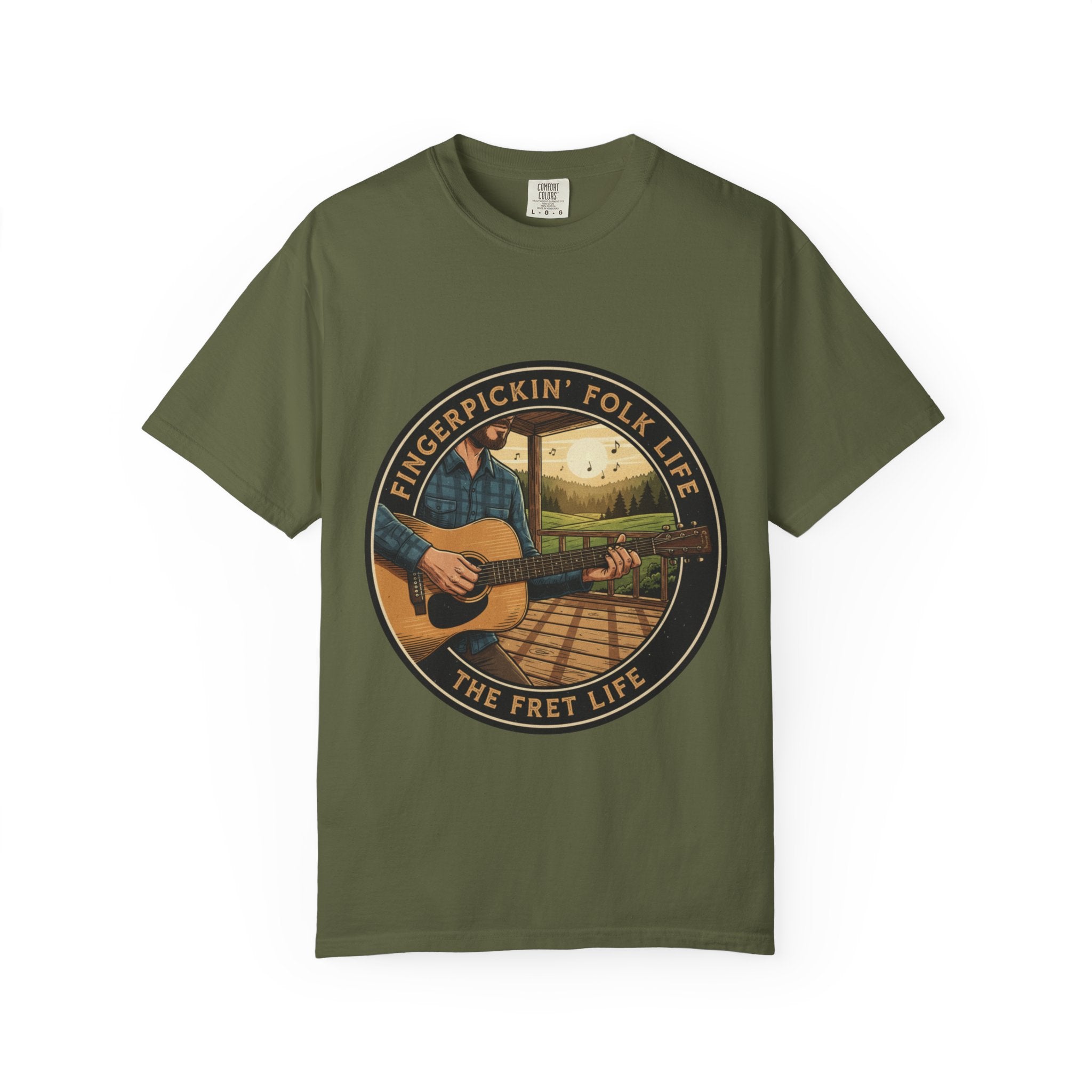 Fingerpickin' Folk Life: Porch & Sunset Acoustic Tee