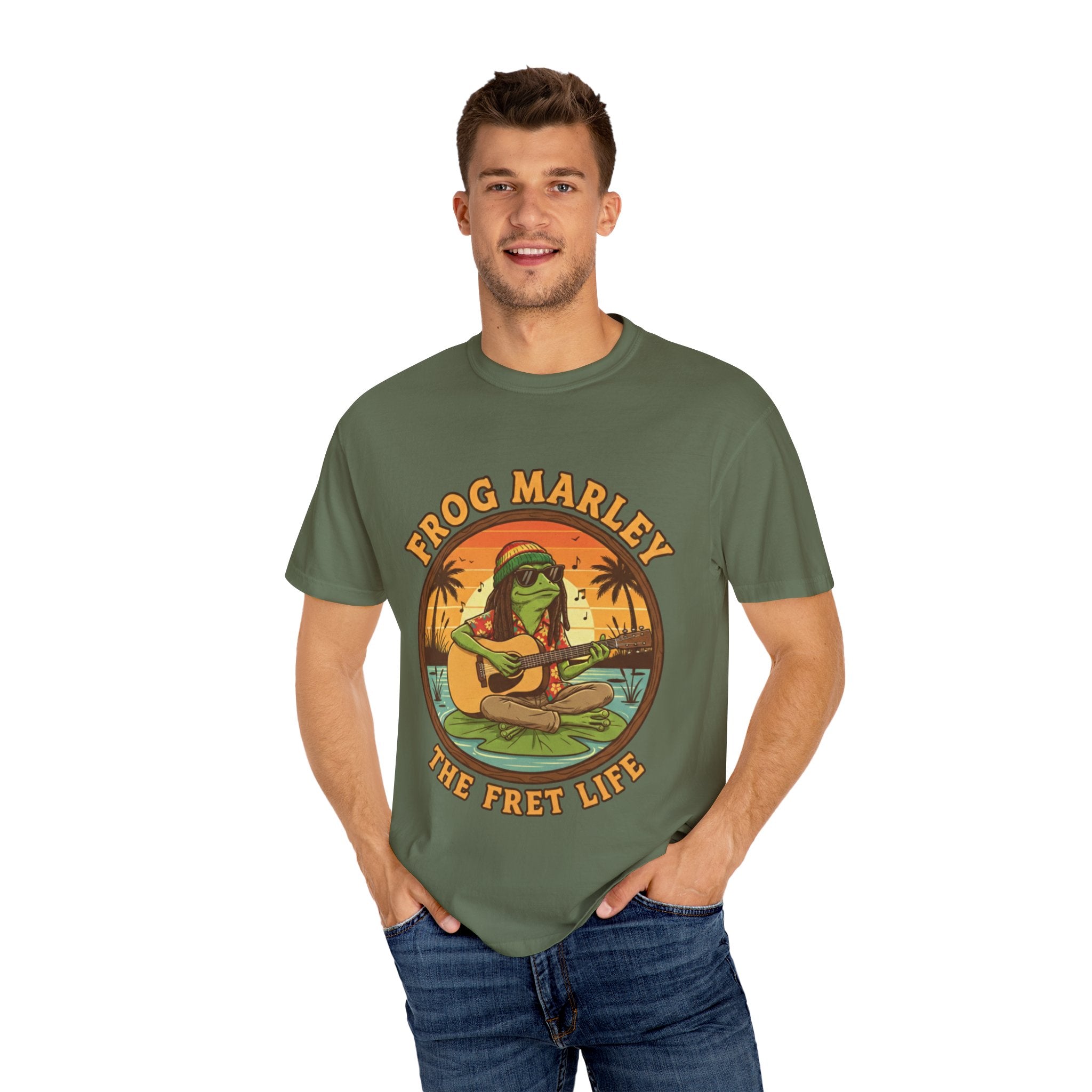 Frog Marley: Reggae Ribbit Rhythms Fret Life Tee