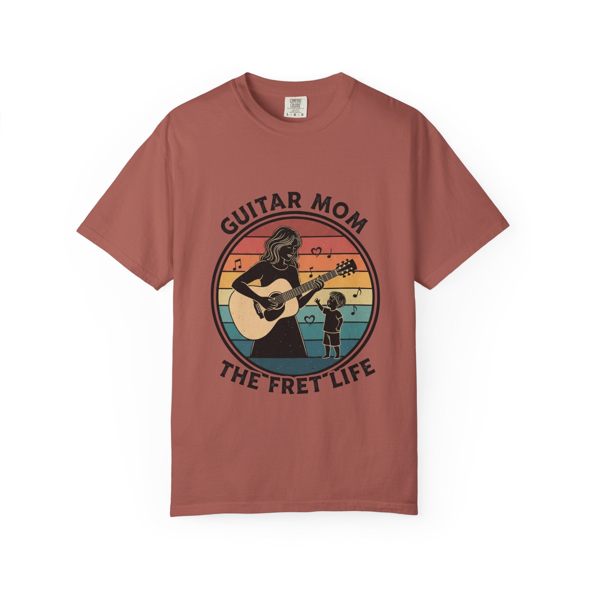 Guitar Mom: The Fret Life Acoustic Silhouette Tee
