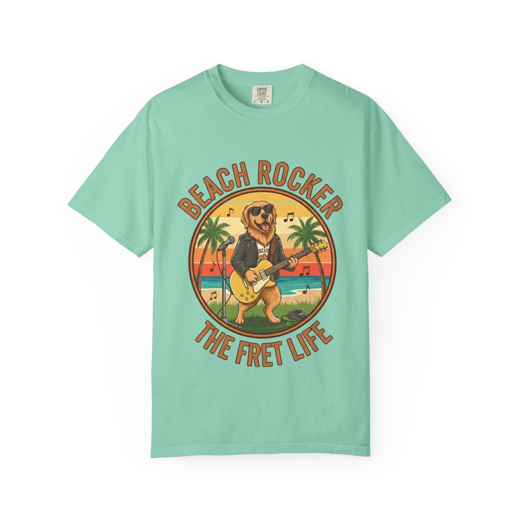 Beach Rocker: Golden's Sunset Shred Fret Life Tee