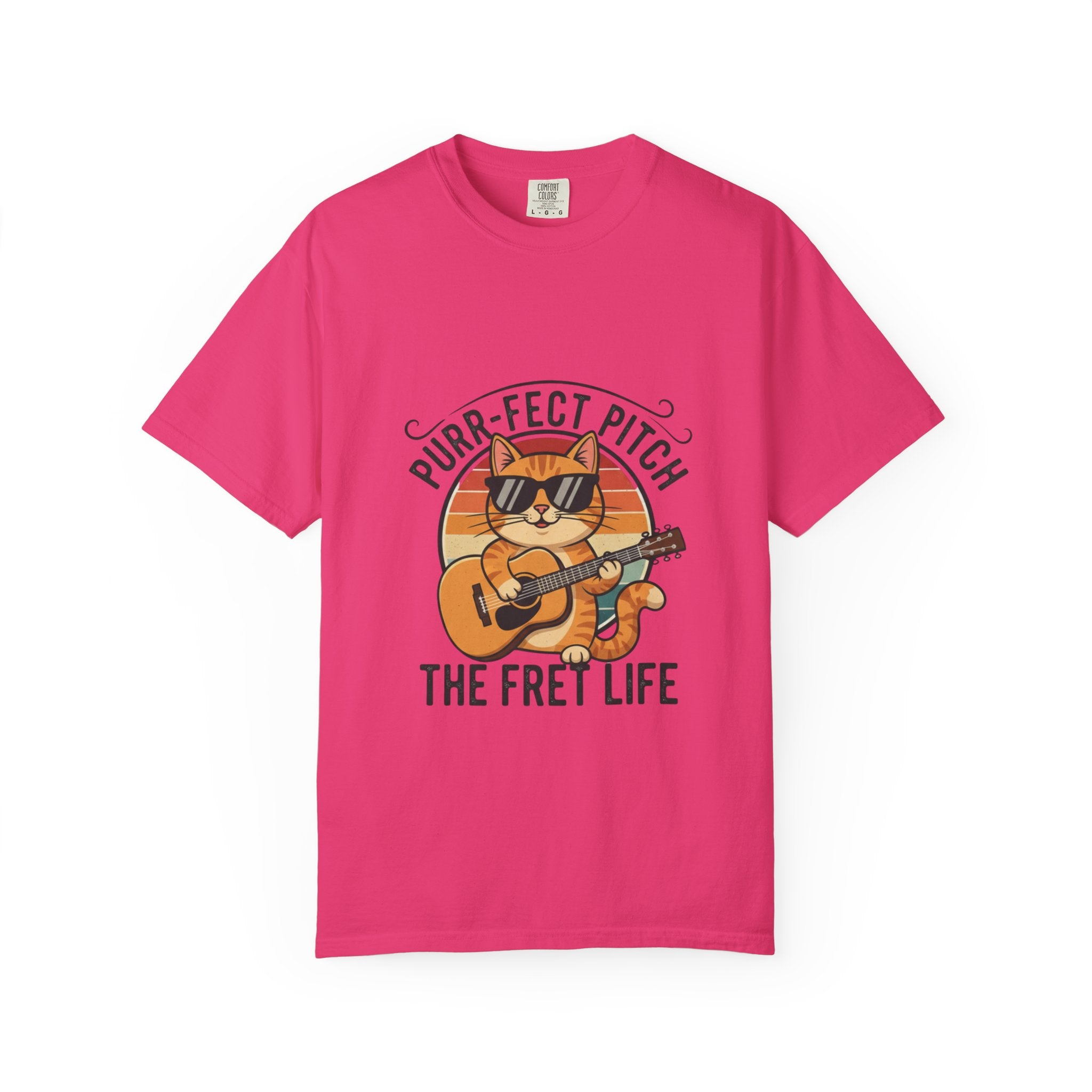 Purr-Fect Pitch: The Cool Cat Fret Life Tee