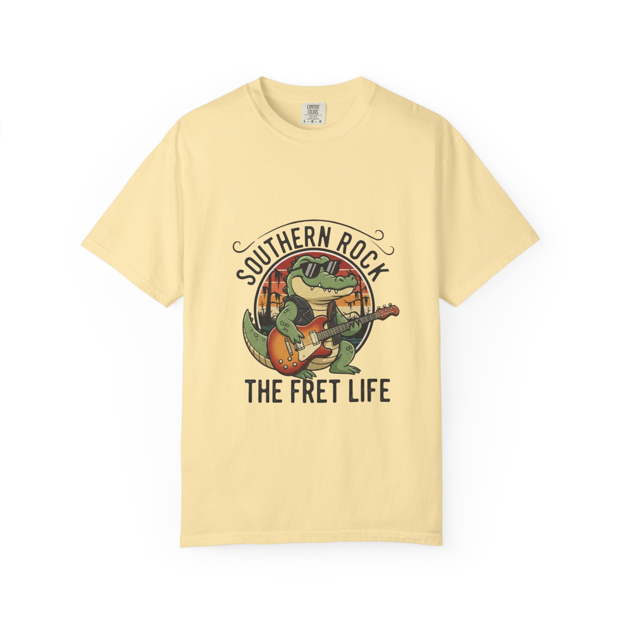 Southern Rock Gator: The Fret Life Swamp Jam Tee