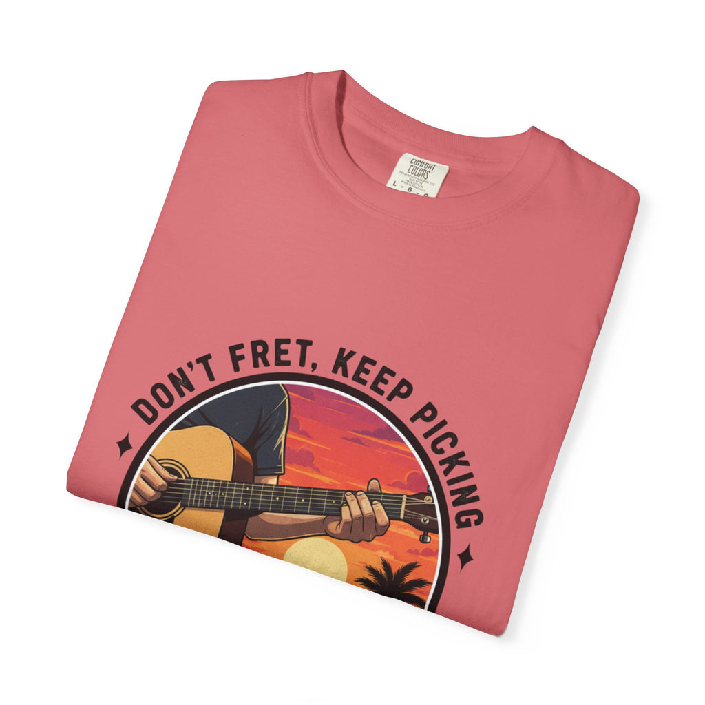 Don't Fret, Keep Picking: Island Sunset Guitar Tee