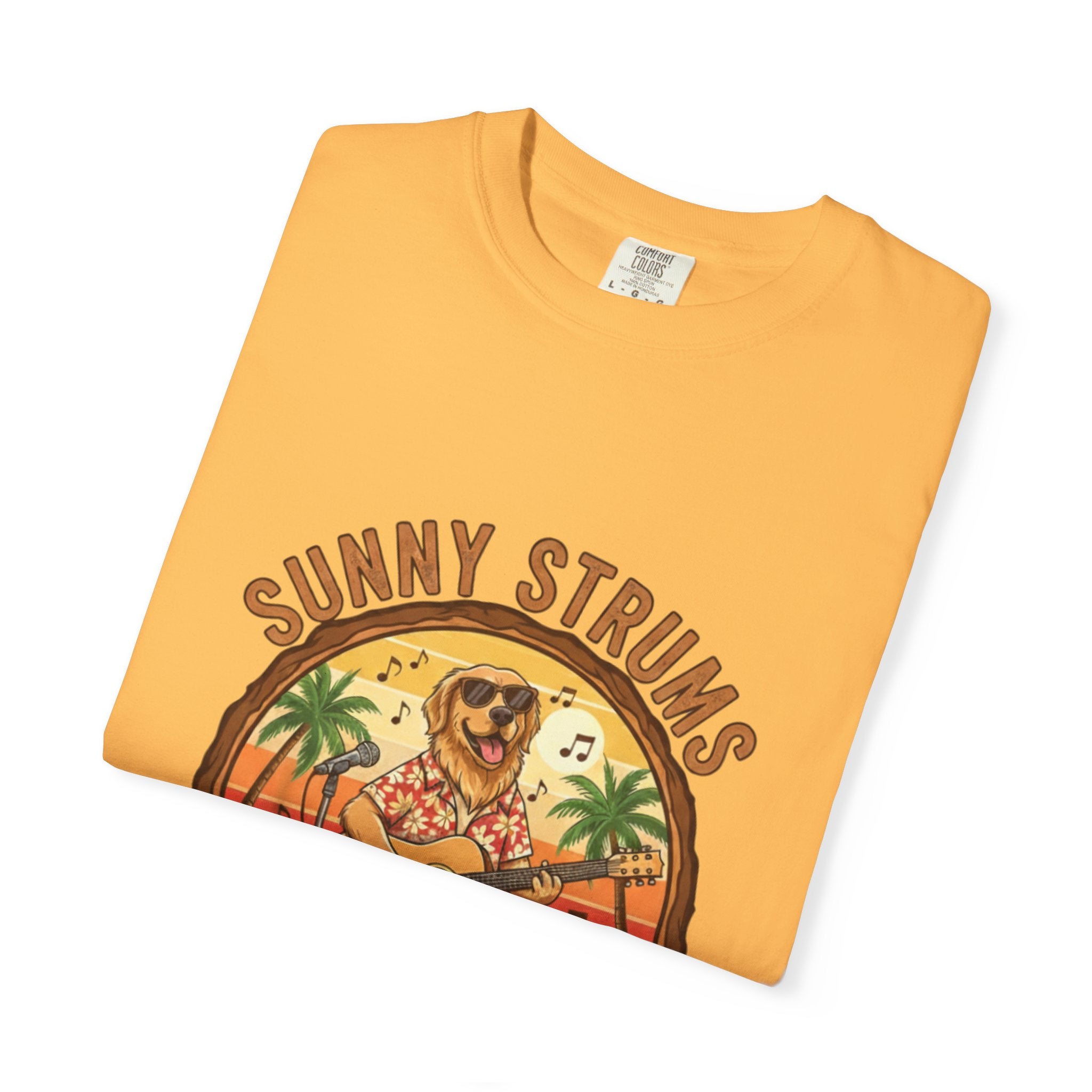 Sunny Strums: Golden Retriever Acoustic Serenade Tee