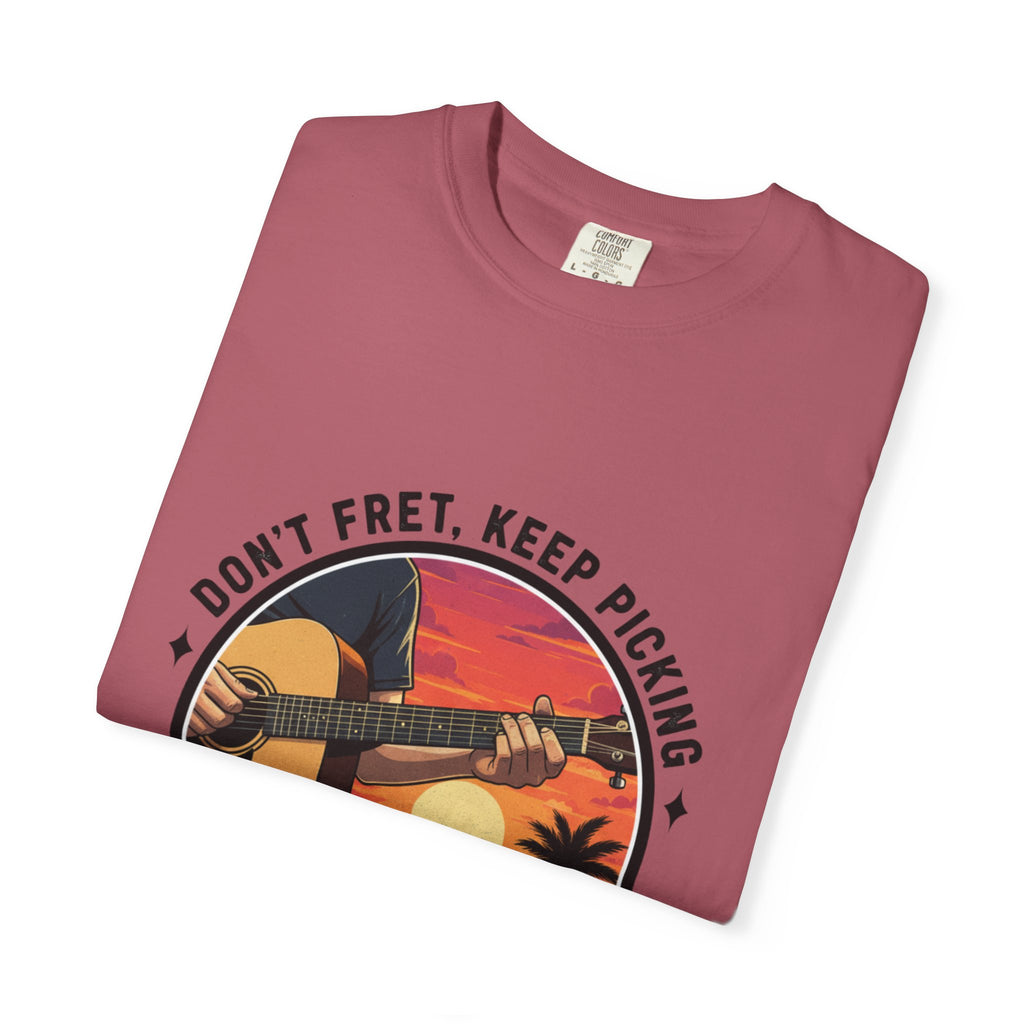 Don't Fret, Keep Picking: Island Sunset Guitar Tee