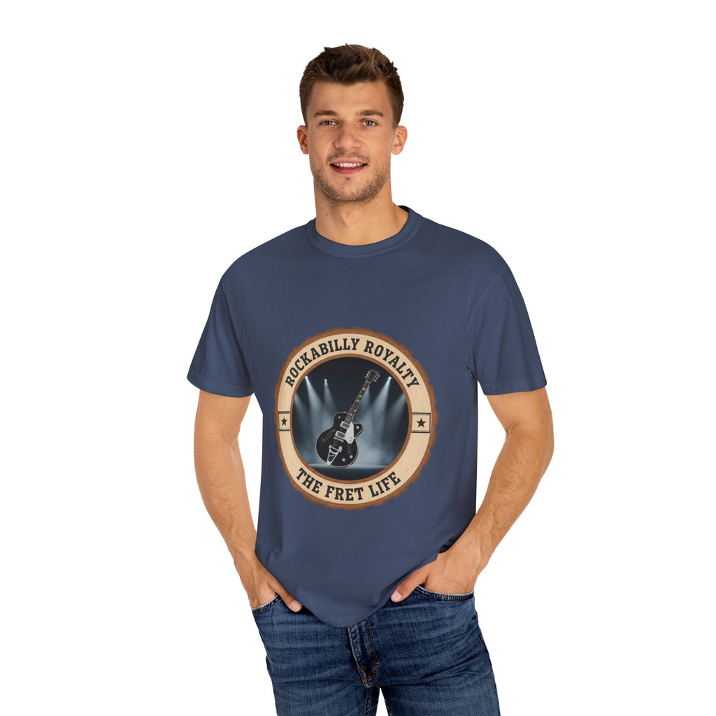 Rockabilly Royalty Tee | Gretsch Duo Jet Falcon Electric Guitar Shirt