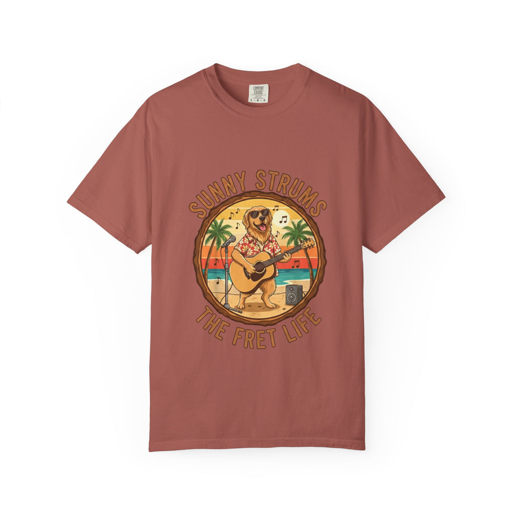 Sunny Strums: Golden Retriever Acoustic Serenade Tee