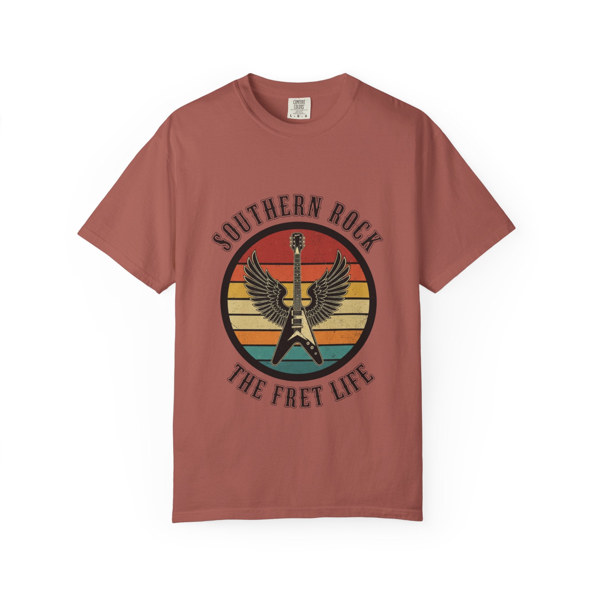 Southern Rock Winged V: Freebird Fret Life Tee