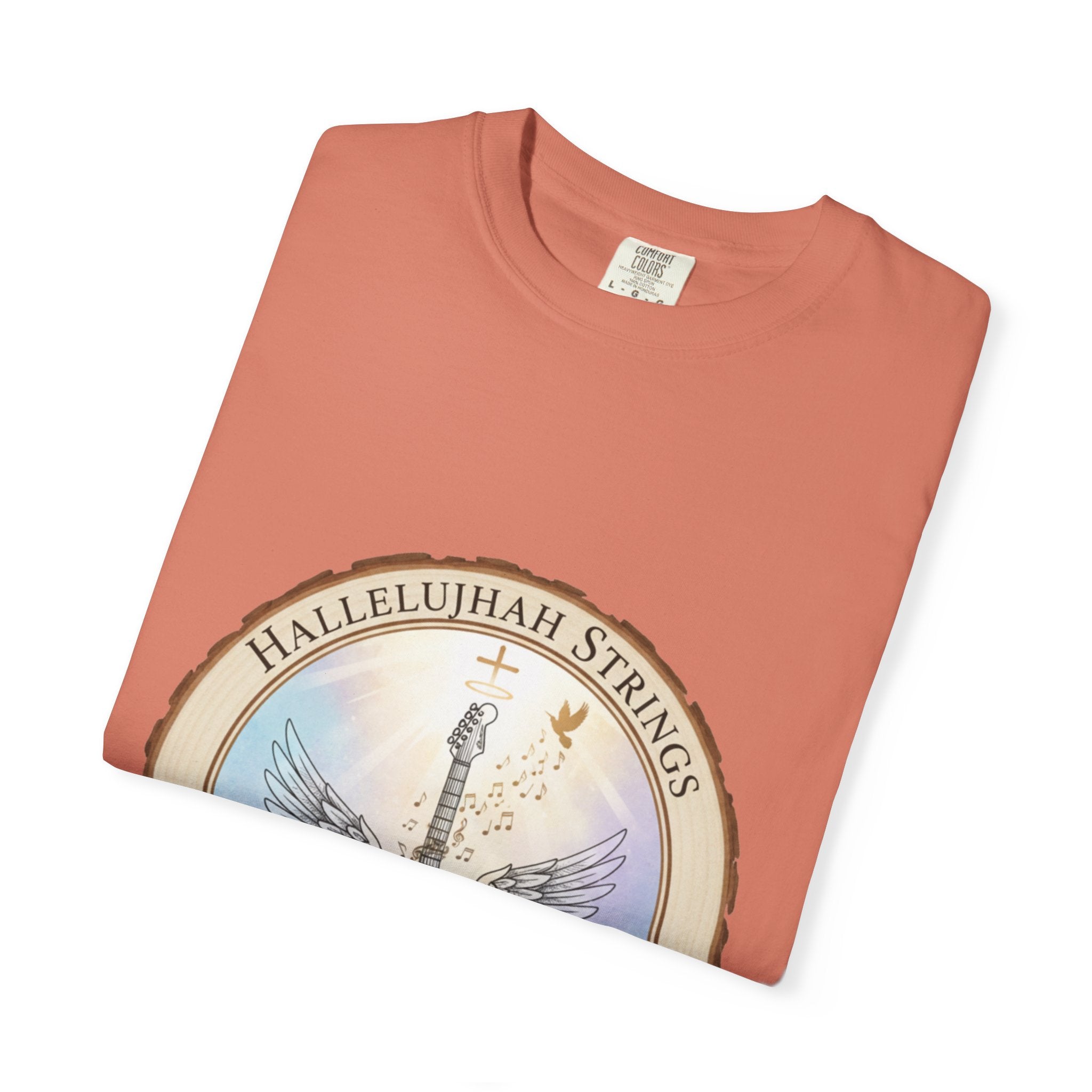 Hallelujah Strings T-Shirt | Christian Worship Guitar Praise Tee