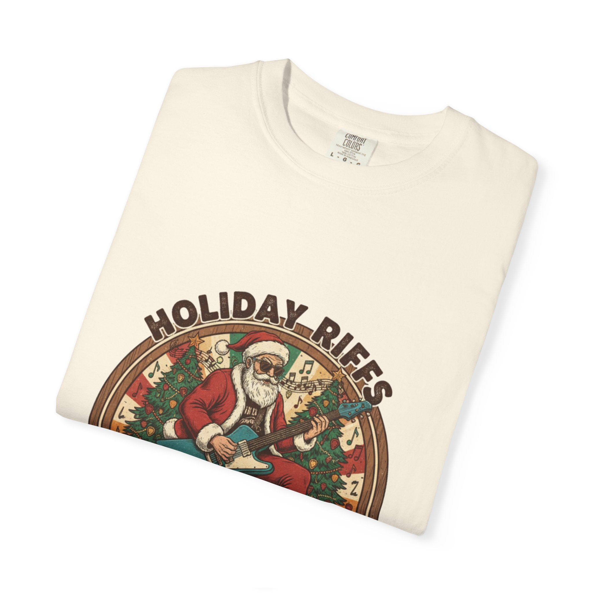 Holiday Riffs T-Shirt | Funny Christmas Guitar Music Tee