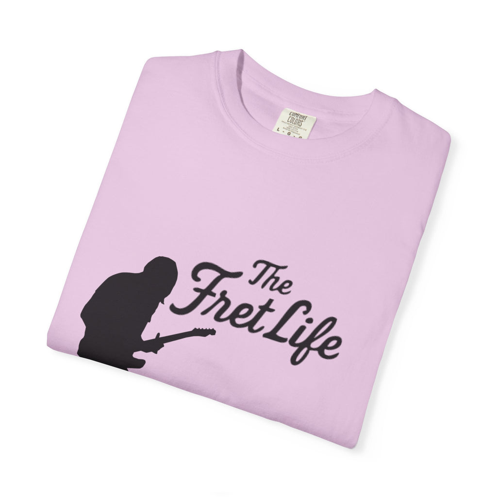 Guitar Player T-shirt with The Fret Life Logo
