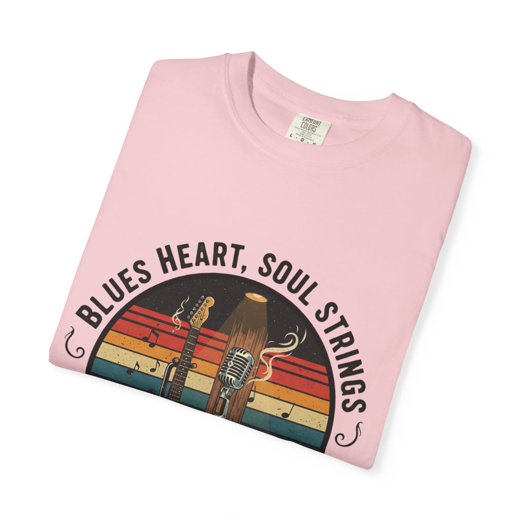 Blues Heart, Soul Strings: The Fret Life Classic Tee