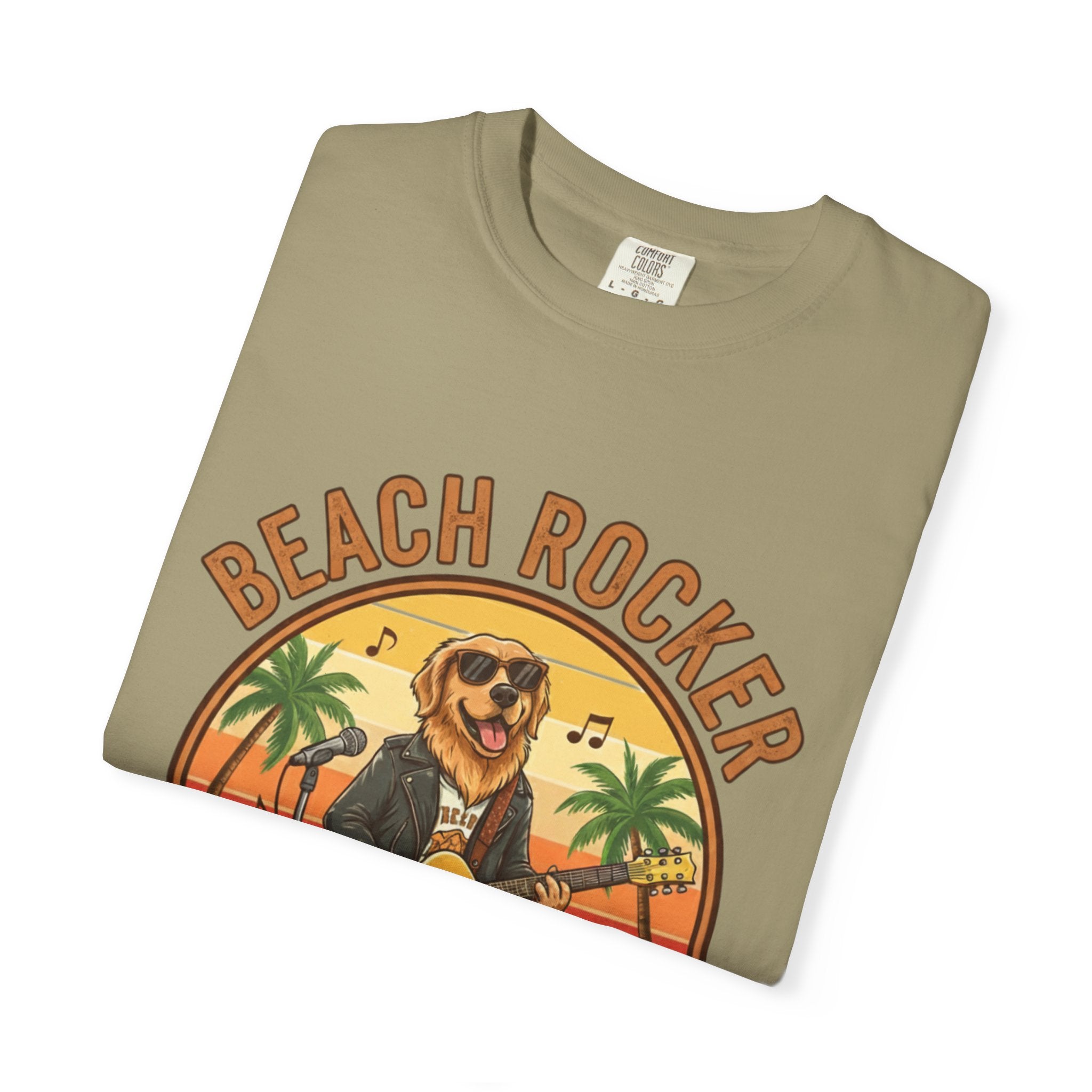 Beach Rocker: Golden's Sunset Shred Fret Life Tee