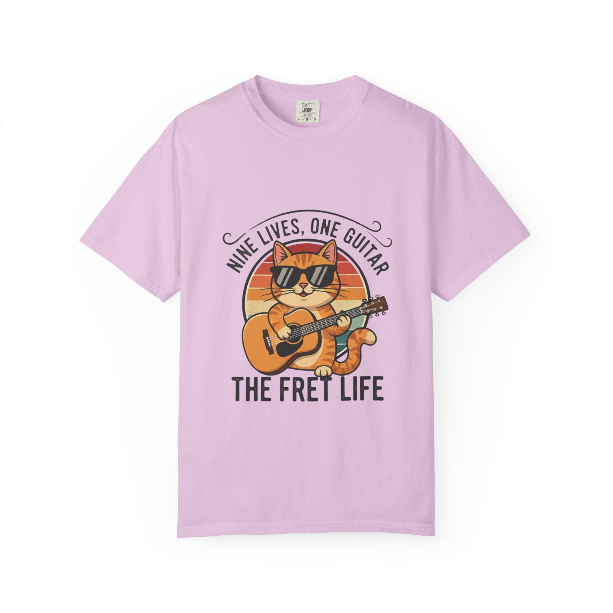 Nine Lives, One Guitar: The Cool Cat Fret Life Tee